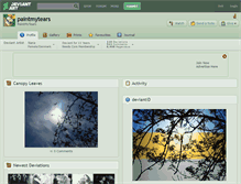Tablet Screenshot of paintmytears.deviantart.com