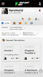 Mobile Screenshot of heroworld.deviantart.com