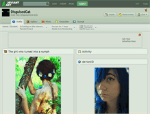 Tablet Screenshot of disguisedcat.deviantart.com