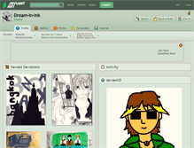 Tablet Screenshot of dream-in-ink.deviantart.com