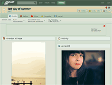 Tablet Screenshot of last-day-of-summer.deviantart.com