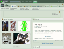 Tablet Screenshot of dukpr0.deviantart.com