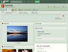 Tablet Screenshot of cherrycats.deviantart.com