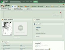 Tablet Screenshot of blikman.deviantart.com