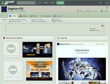 Tablet Screenshot of degamer-exe.deviantart.com