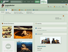 Tablet Screenshot of mopeydecker.deviantart.com
