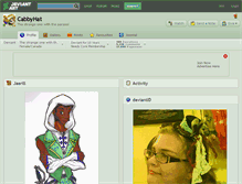 Tablet Screenshot of cabbyhat.deviantart.com