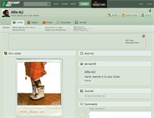 Tablet Screenshot of mlle-mj.deviantart.com