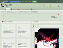 Tablet Screenshot of flickachild.deviantart.com
