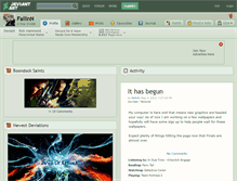 Tablet Screenshot of fallinn.deviantart.com