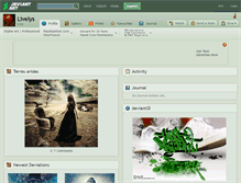 Tablet Screenshot of livelys.deviantart.com