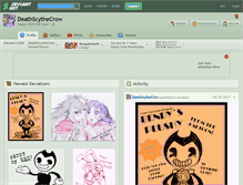 Tablet Screenshot of deathscythecrow.deviantart.com