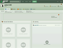 Tablet Screenshot of poker2380.deviantart.com