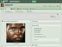 Tablet Screenshot of jonmckenzie.deviantart.com