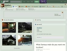 Tablet Screenshot of misskiwi.deviantart.com