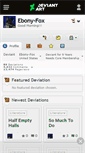 Mobile Screenshot of ebony-fox.deviantart.com