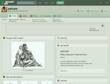 Tablet Screenshot of pabloale.deviantart.com