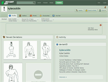 Tablet Screenshot of kylecocklin.deviantart.com