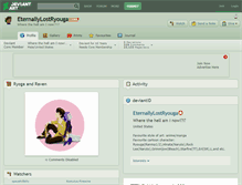 Tablet Screenshot of eternallylostryouga.deviantart.com