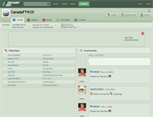 Tablet Screenshot of canadaftw25.deviantart.com