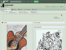 Tablet Screenshot of dullbluelight.deviantart.com
