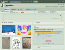 Tablet Screenshot of platypusluver.deviantart.com