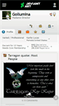 Mobile Screenshot of gollumina.deviantart.com