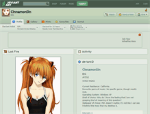 Tablet Screenshot of cinnamonsin.deviantart.com