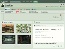 Tablet Screenshot of olracadejup.deviantart.com