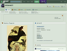 Tablet Screenshot of miriamuk21.deviantart.com
