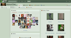 Desktop Screenshot of mistress-of-fear.deviantart.com