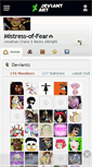 Mobile Screenshot of mistress-of-fear.deviantart.com