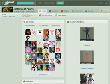 Tablet Screenshot of mistress-of-fear.deviantart.com