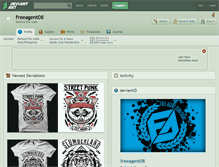 Tablet Screenshot of freeagent08.deviantart.com