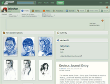 Tablet Screenshot of lallychan.deviantart.com