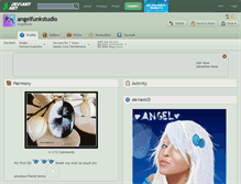 Tablet Screenshot of angelfunkstudio.deviantart.com