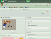 Tablet Screenshot of envix.deviantart.com