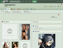 Tablet Screenshot of lightningwarrior.deviantart.com