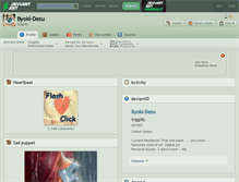 Tablet Screenshot of byoki-desu.deviantart.com