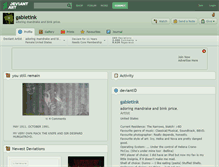 Tablet Screenshot of gabietink.deviantart.com