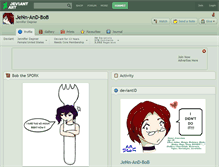 Tablet Screenshot of jenn-and-bob.deviantart.com