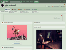 Tablet Screenshot of cotto-centimani.deviantart.com