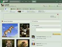 Tablet Screenshot of ljubam.deviantart.com
