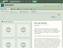 Tablet Screenshot of cloaked-ghost.deviantart.com