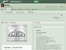 Tablet Screenshot of dakkon.deviantart.com