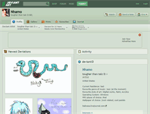 Tablet Screenshot of nhamo.deviantart.com