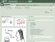 Tablet Screenshot of nemjambi.deviantart.com