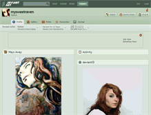 Tablet Screenshot of mysweetraven.deviantart.com