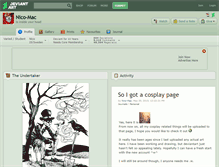 Tablet Screenshot of nico-mac.deviantart.com