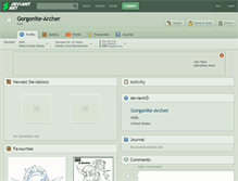 Tablet Screenshot of gorgonite-archer.deviantart.com